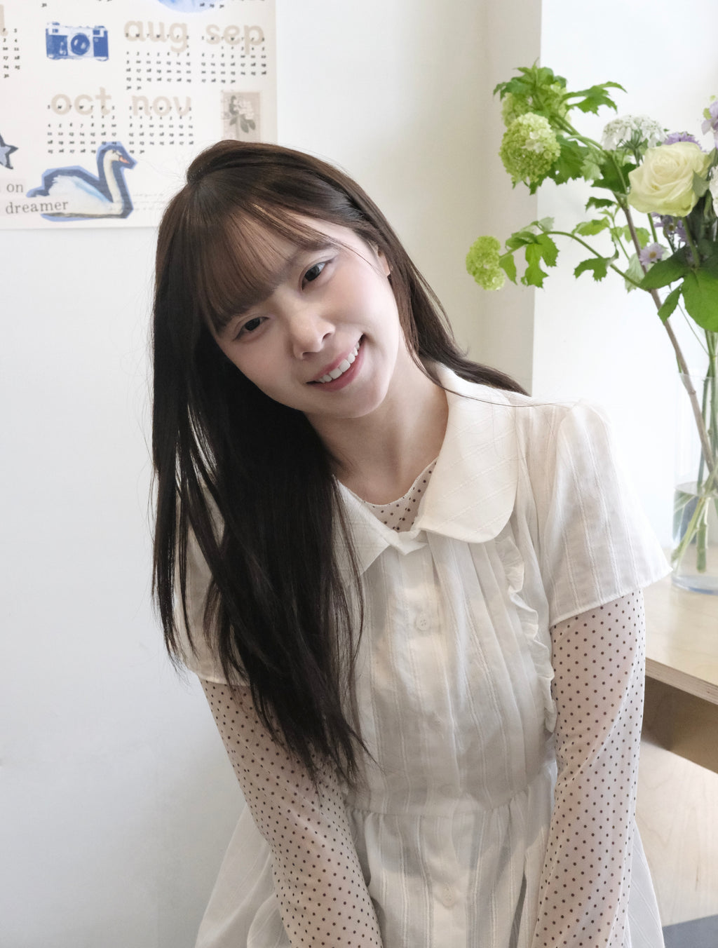 KR 26ss夏日透感娃娃䄂上衣