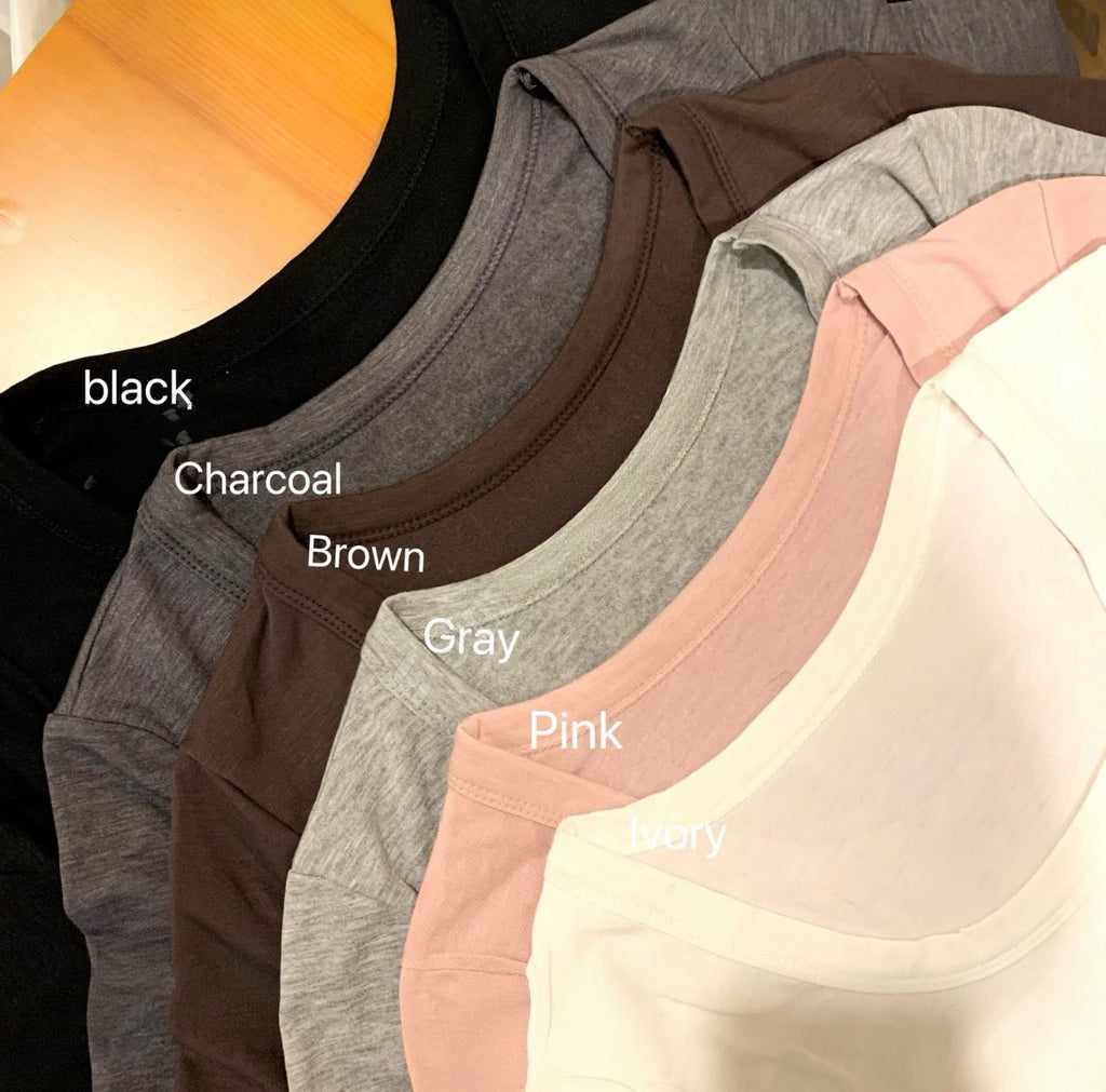 KR 貼身S型大圓領保暖T恤