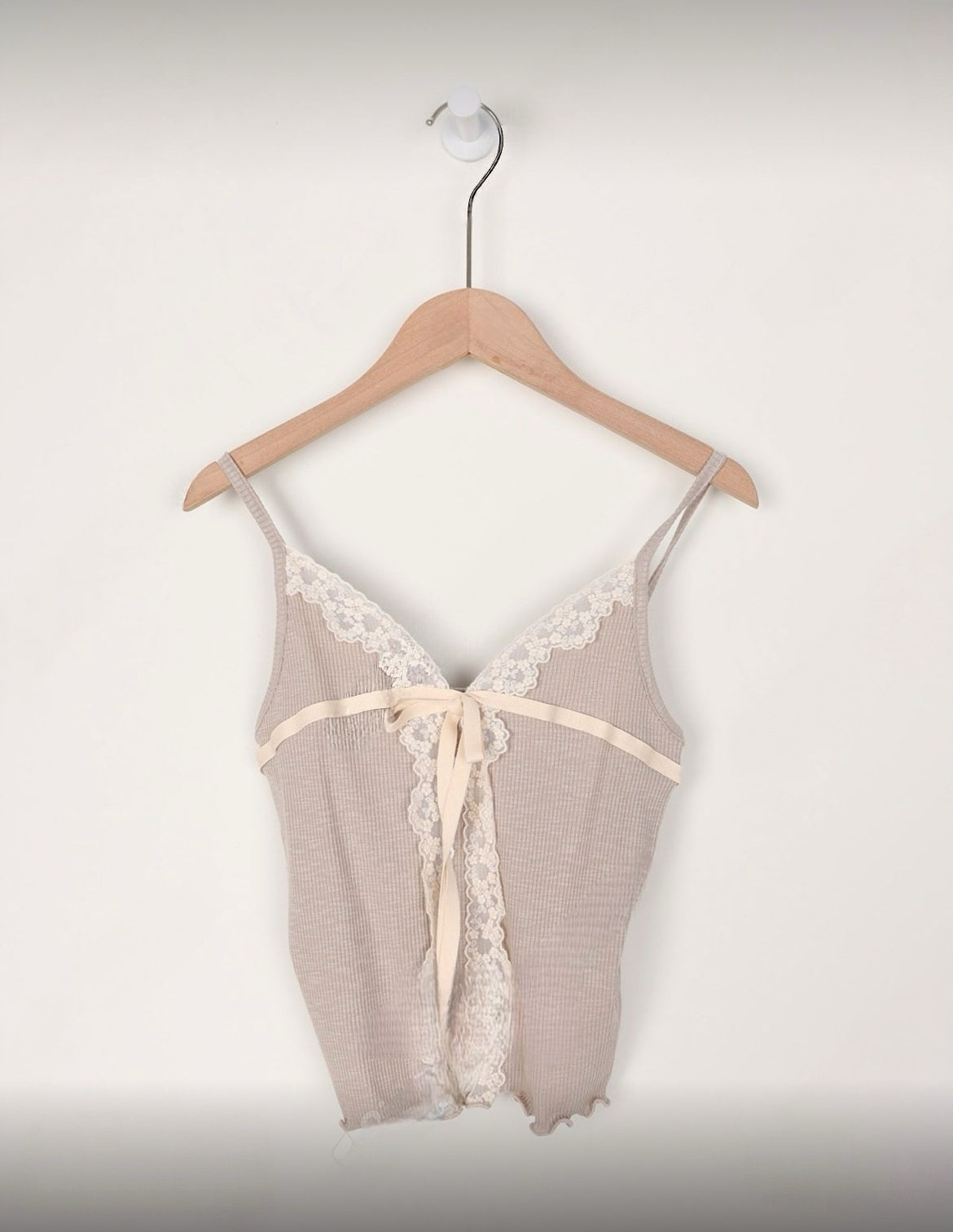 KR lace蝴蝶結氣質背心 兩色