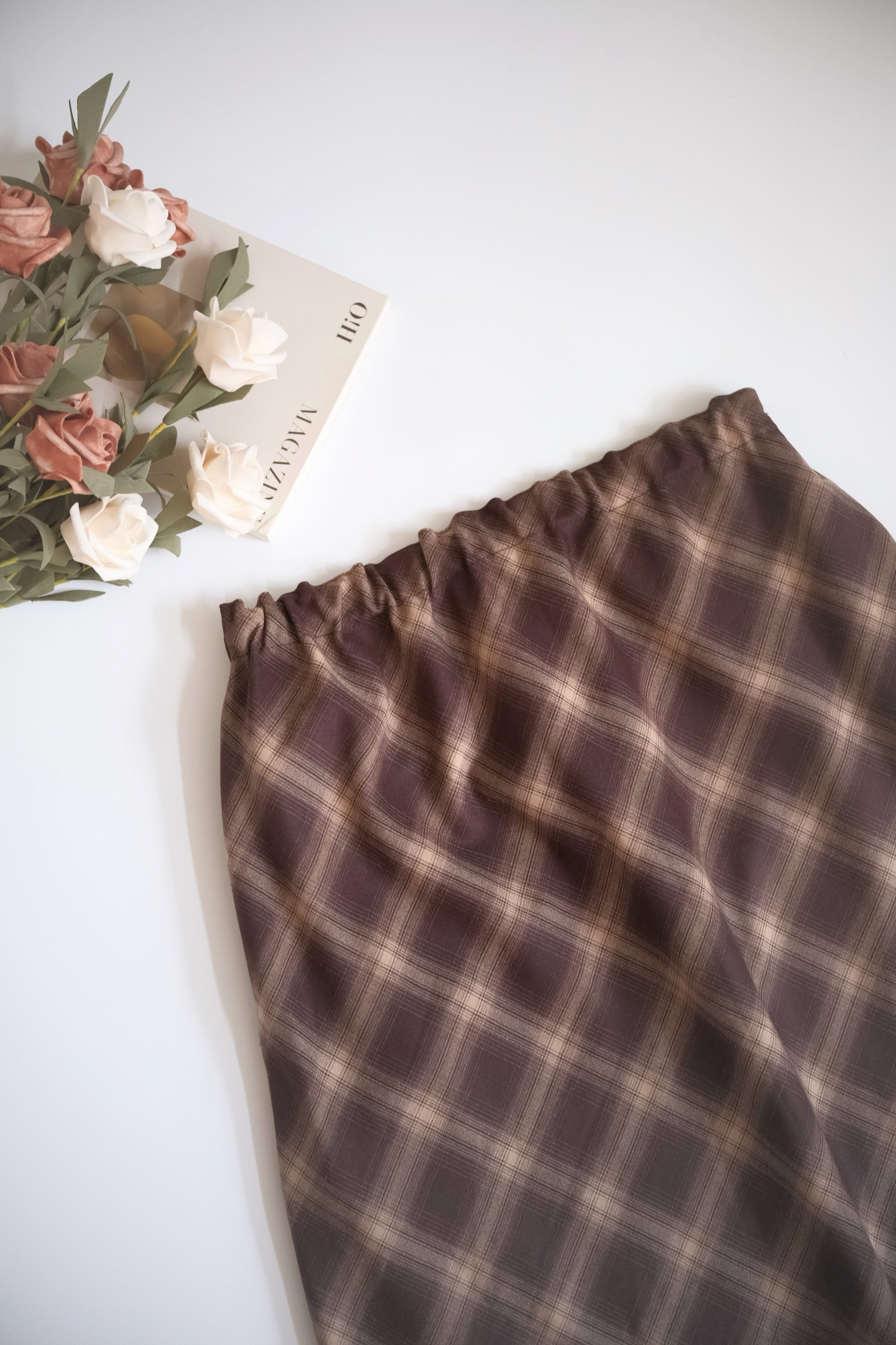 KR 秋冬感經典格紋裙 (D251104)