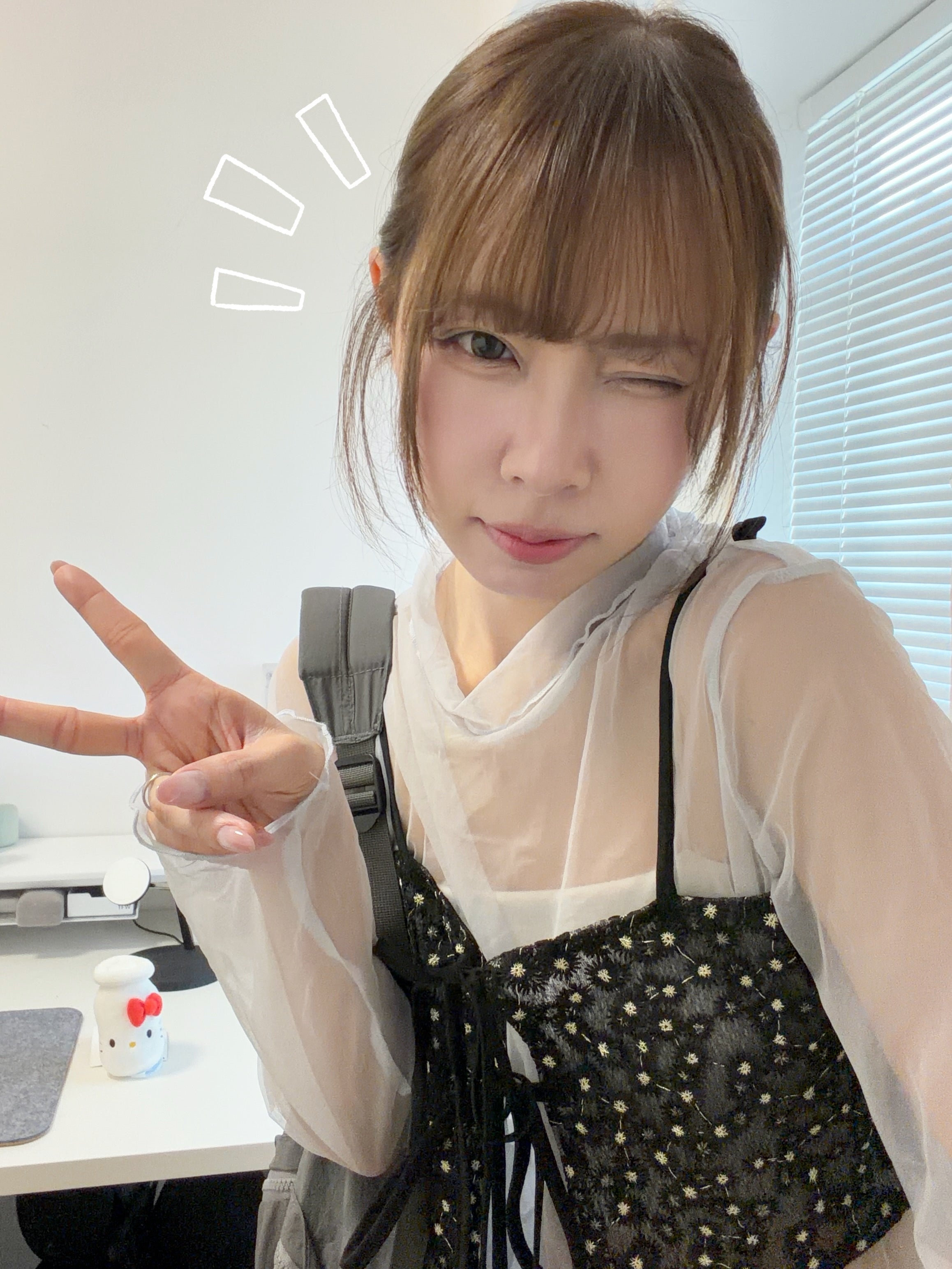 KR 26ss夏天新款 仙氣淺藍色紗紗+小雛菊外撘套裝🌼