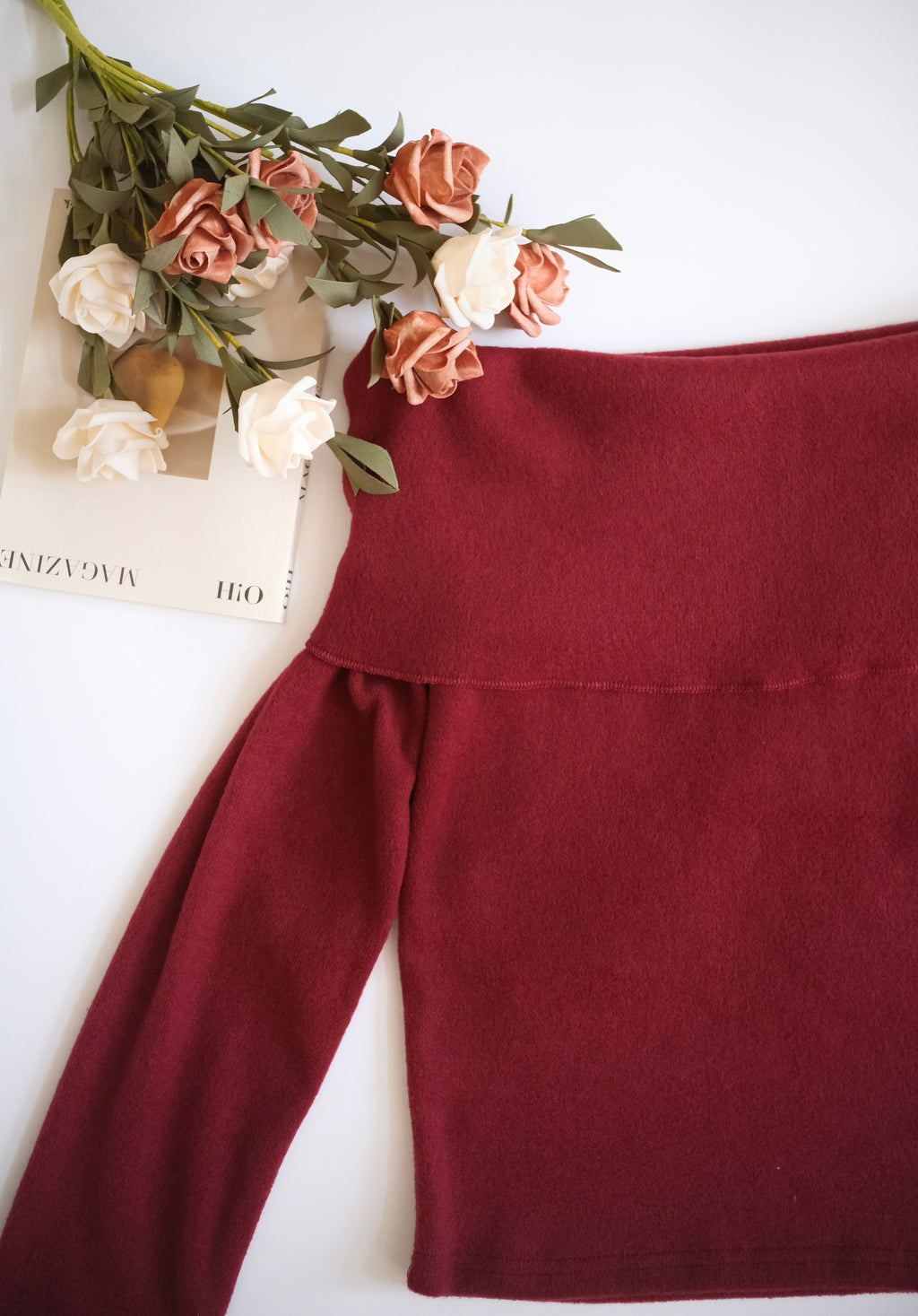 KR 新網站迎新優惠 冬日八色一字肩上衣