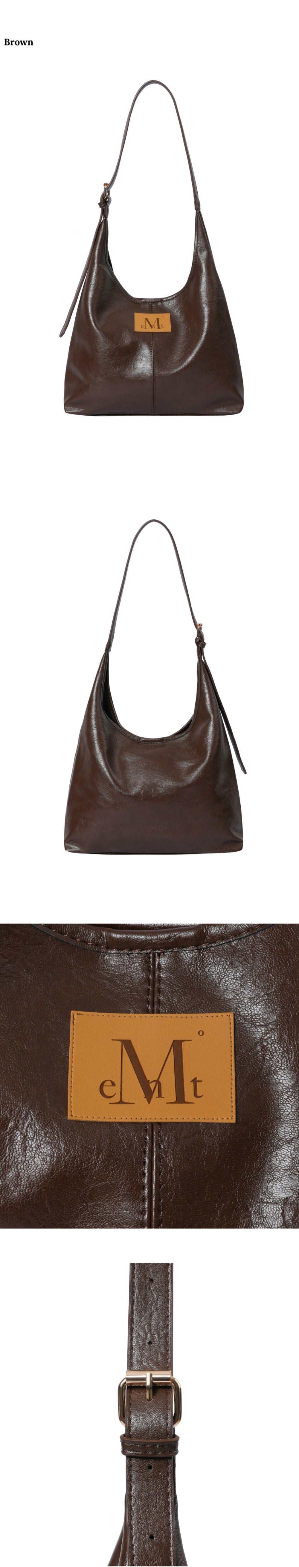 KR MUCENT LEATHER SHOULDER BAG