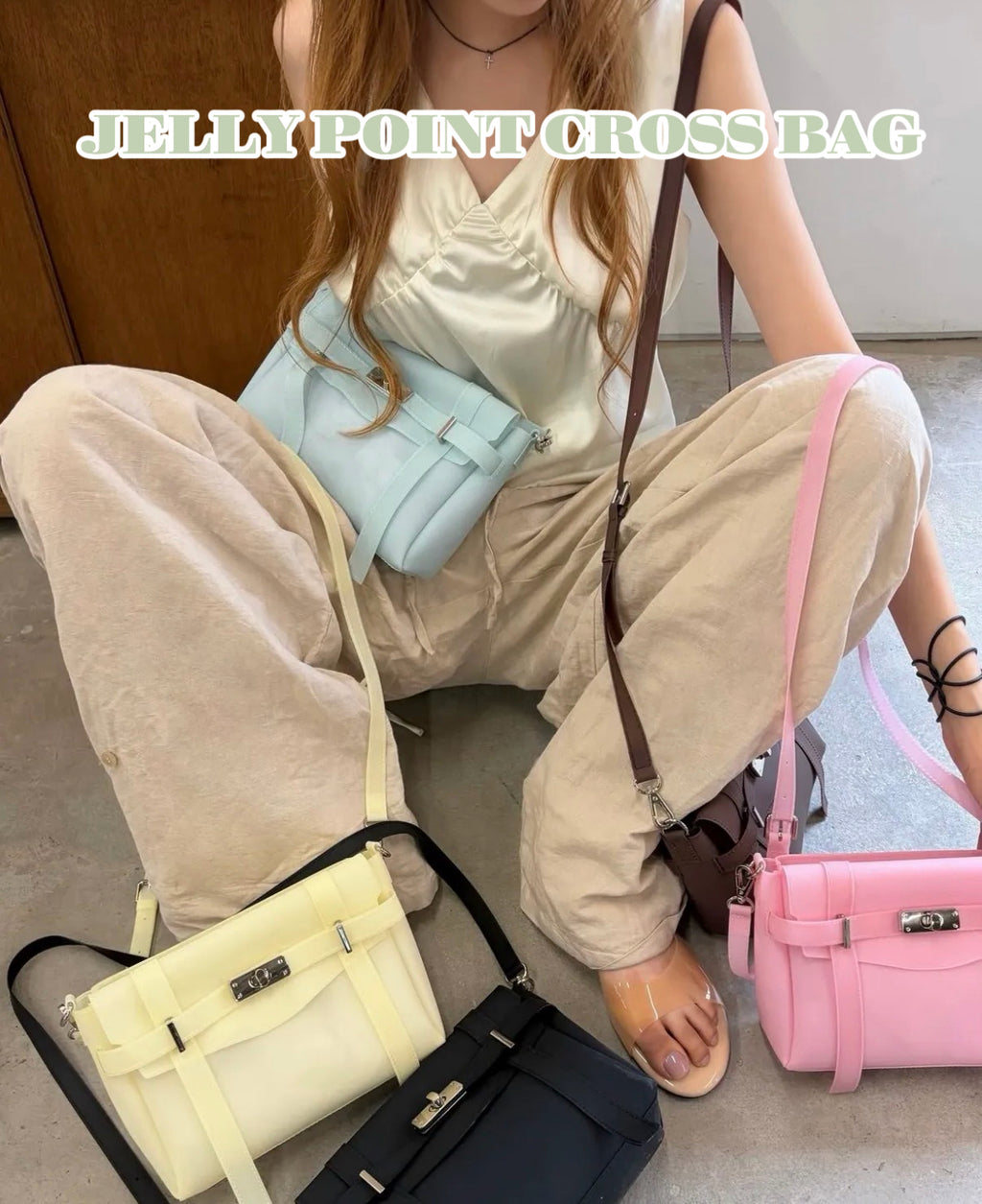 JELLY POINT CROSS BAG