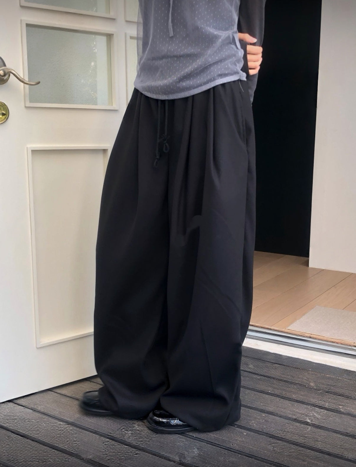 KR 完美版型西褲感小綿褲