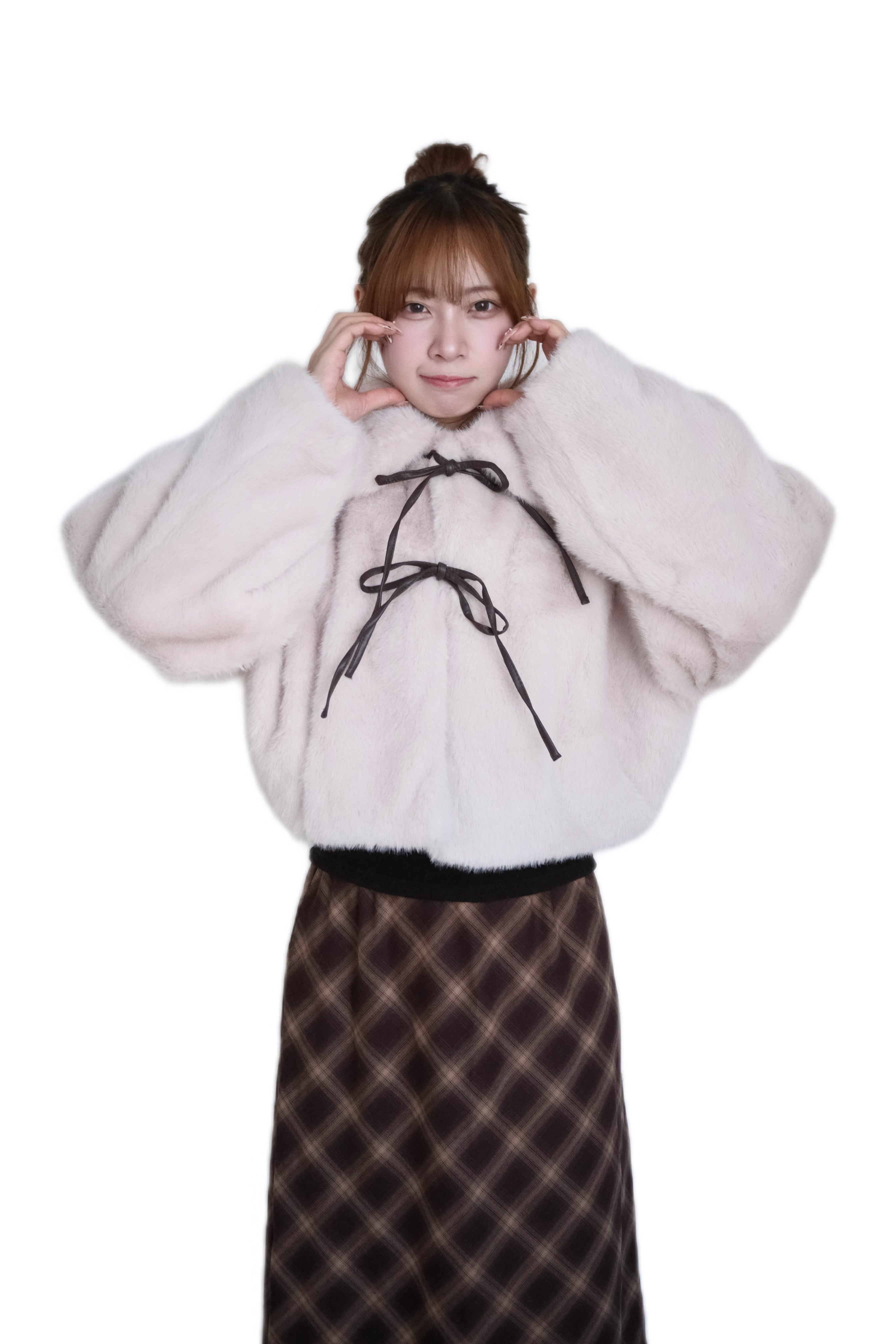 JP 貂毛可愛蝴蝶結氣質外套