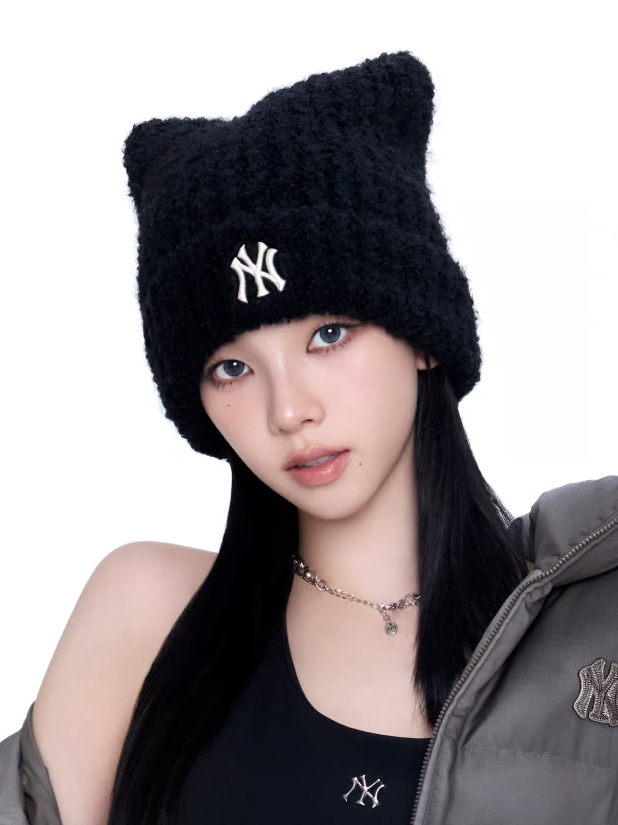 KARINA x MLB 貓耳冷帽