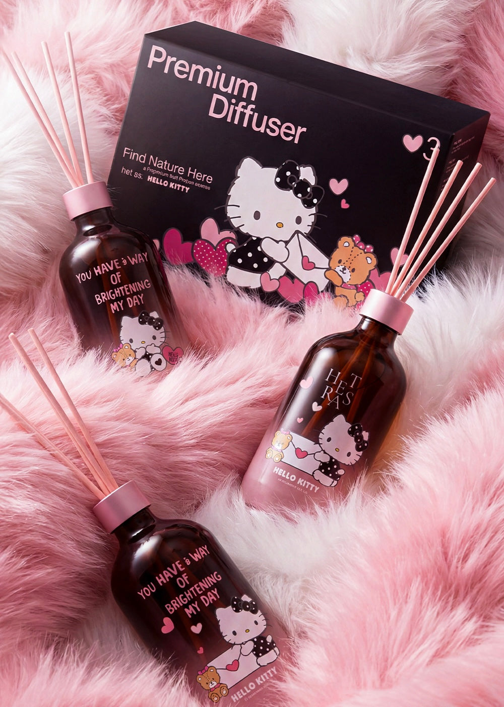 hetras. x HELLO KITTY Premium Diffuser 3ea [1500ml]