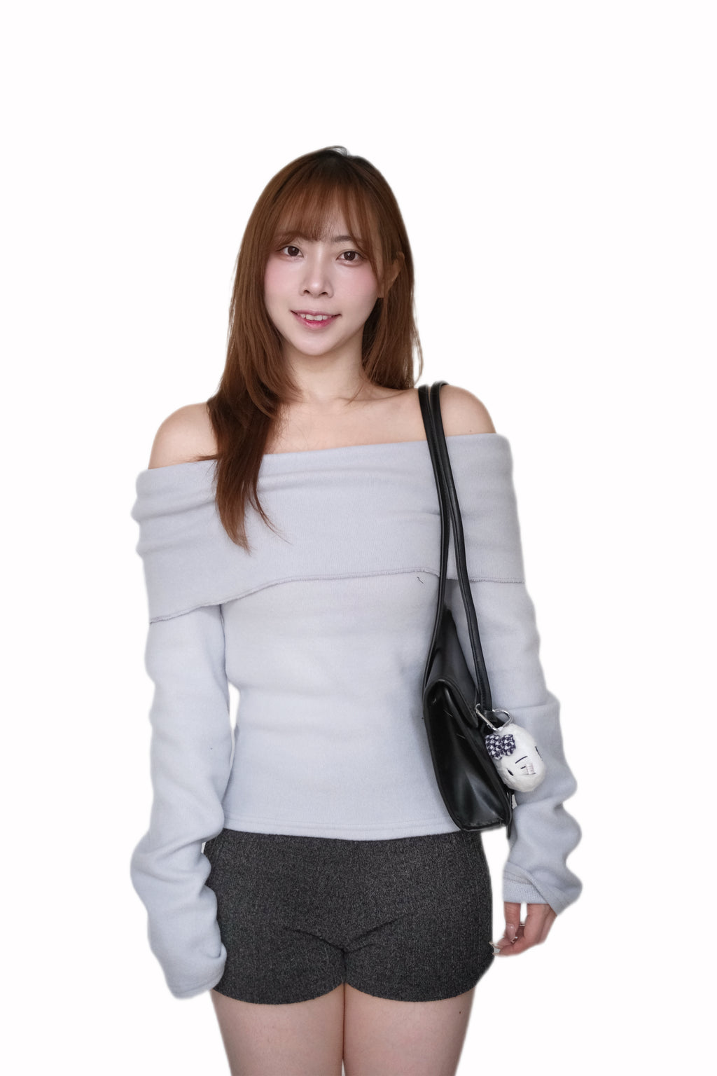 KR 新網站迎新優惠 冬日八色一字肩上衣