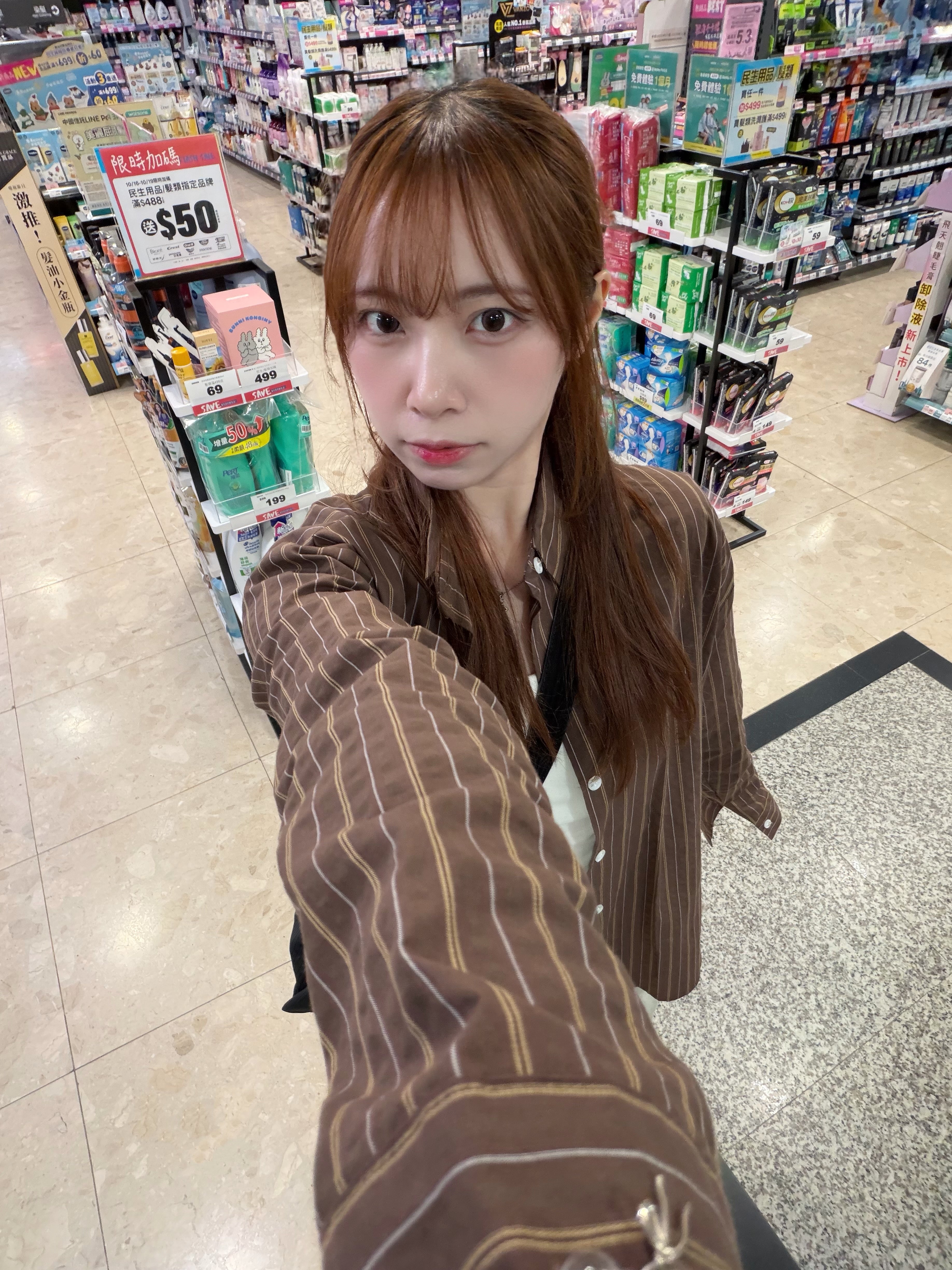 KR 條紋休閑感秋季恤衫