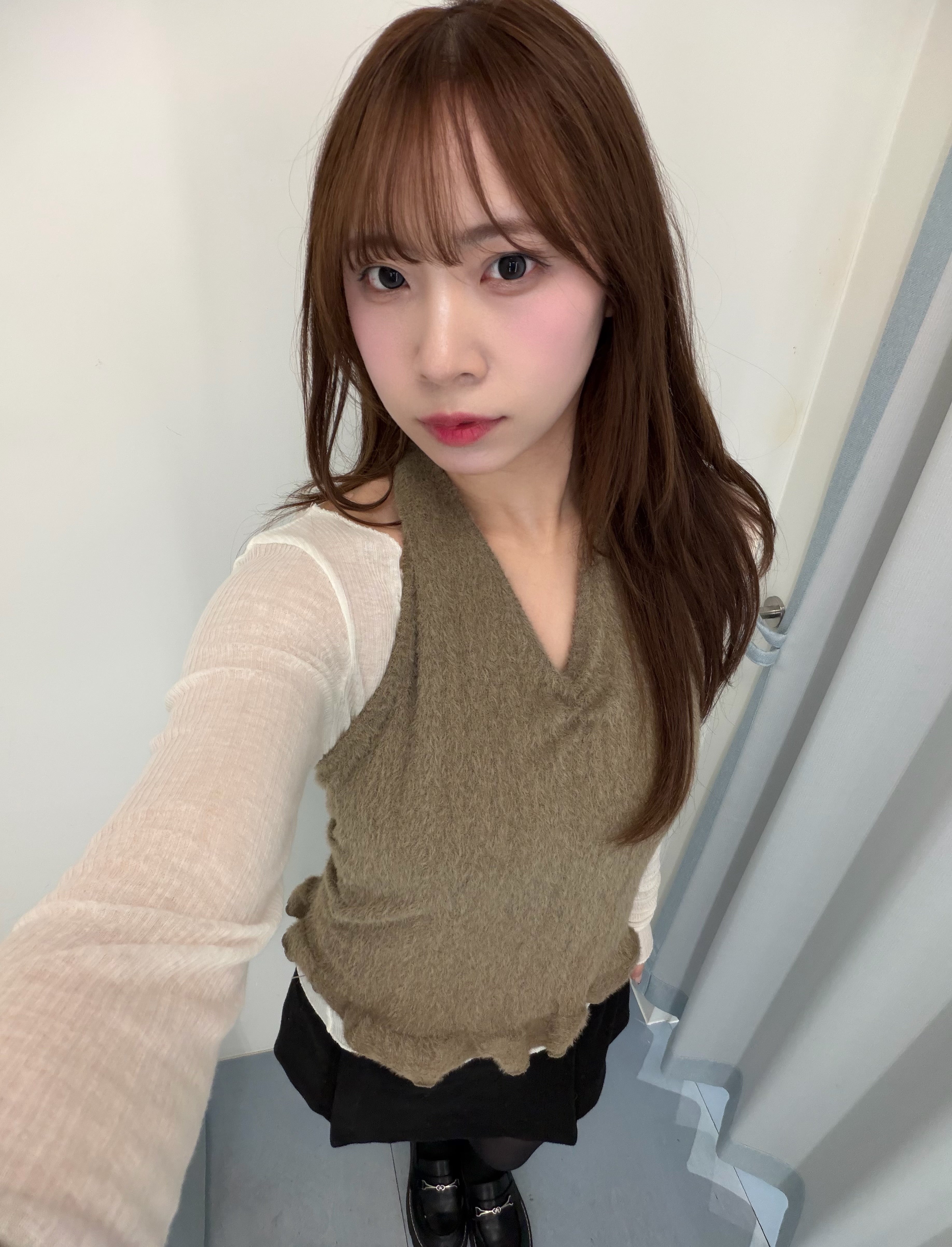 KR 短毛毛掛頸背心