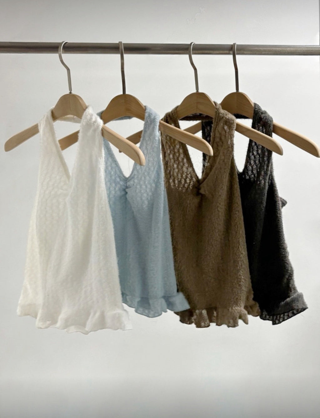 KR 短毛毛掛頸背心