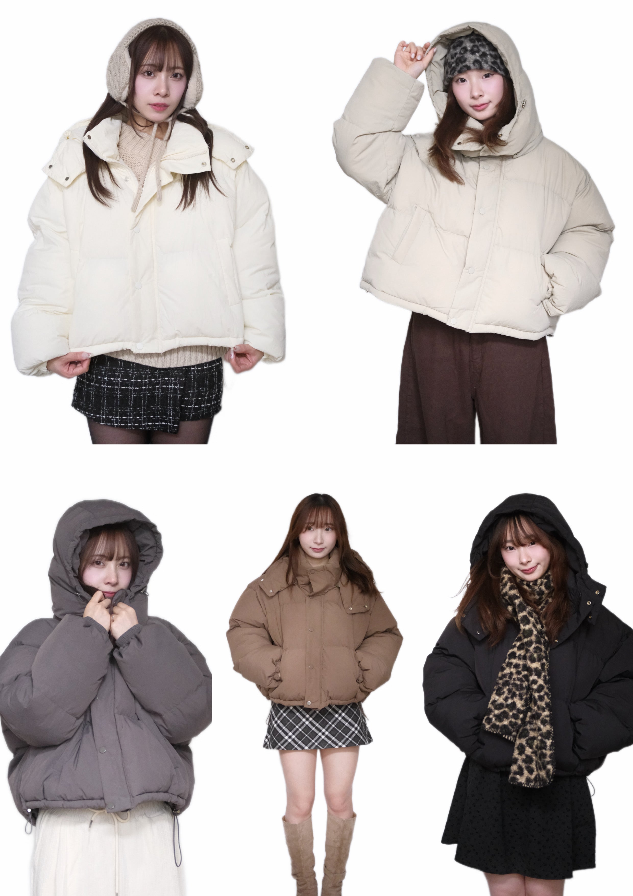 KR 五色輕盈保暖夾棉外套