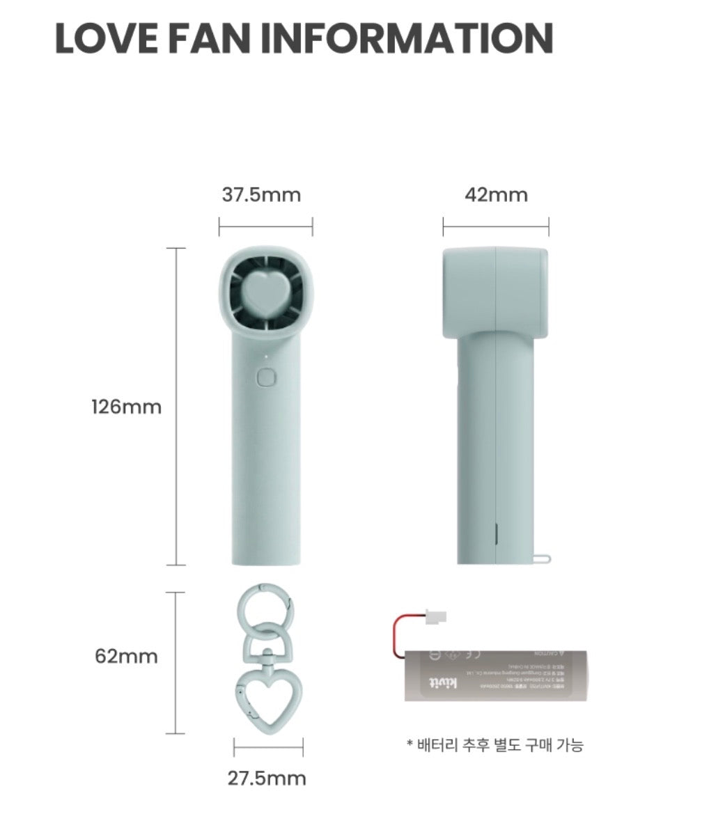 KR Y2K迷你強力小風扇 快閃團✨