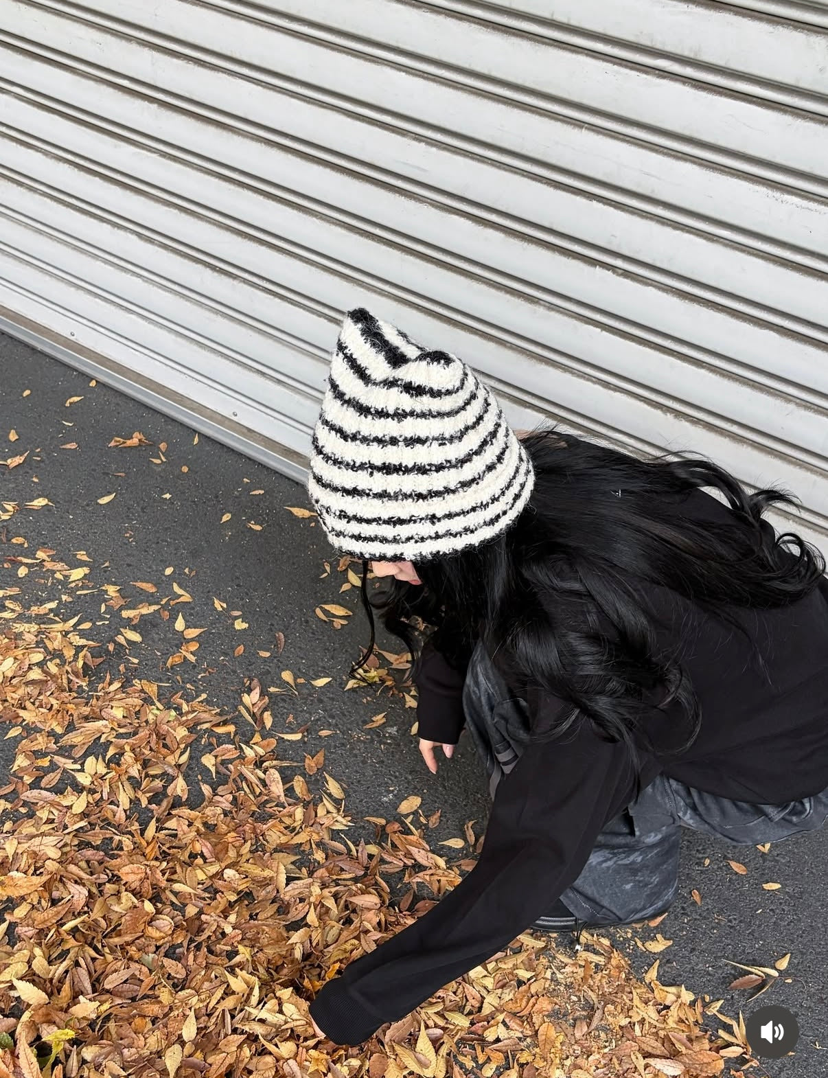 KR MLB KARINA同款簡條貓耳冷帽