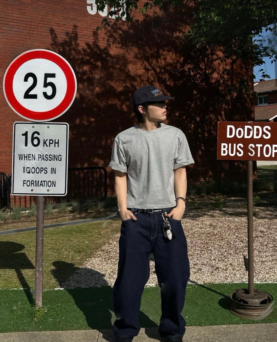 KR 短版韓款男裝T恤