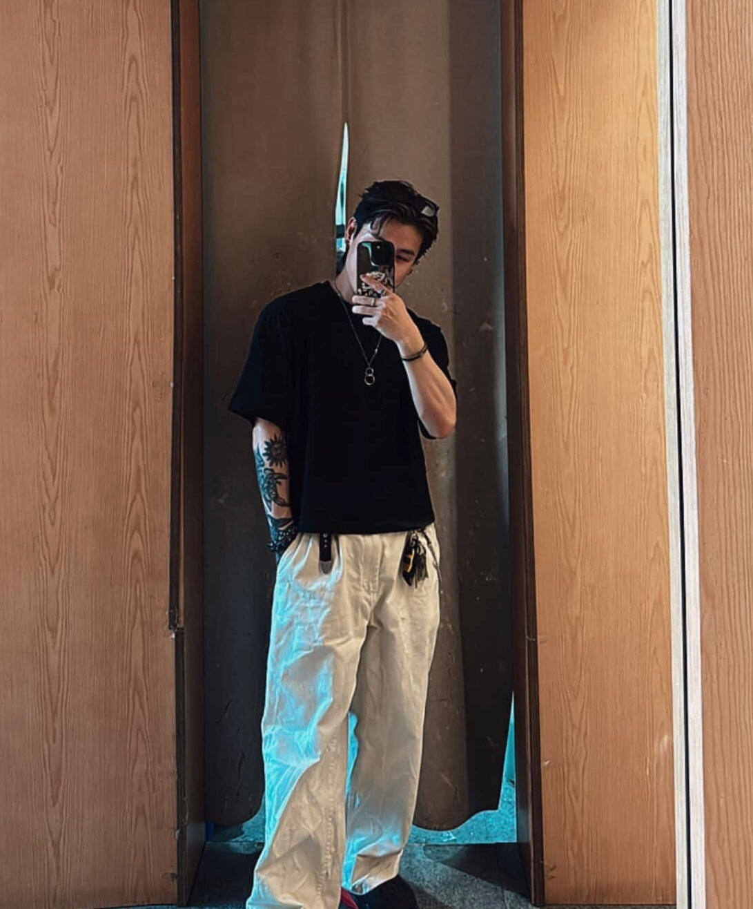 KR 短版韓款男裝T恤