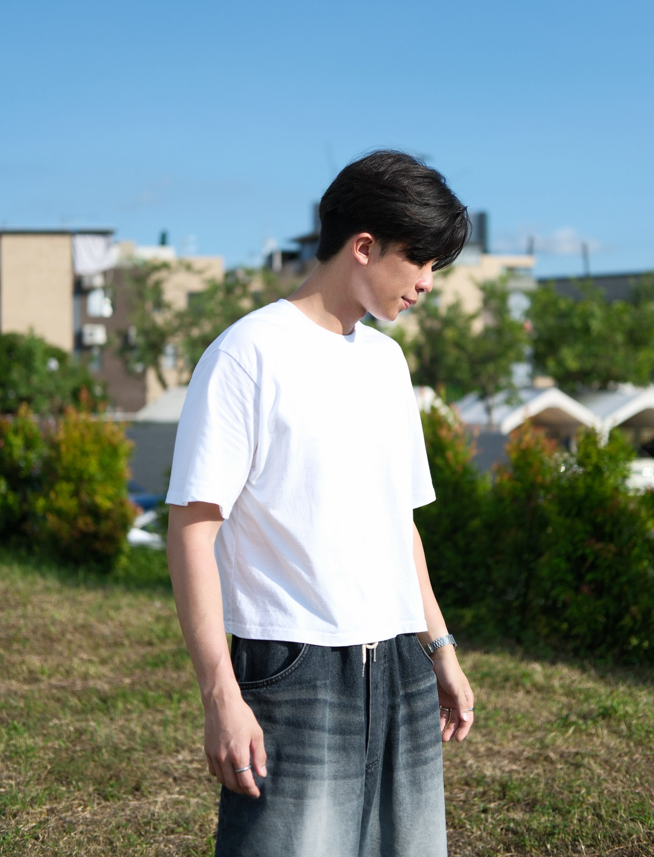 KR 短版韓款男裝T恤