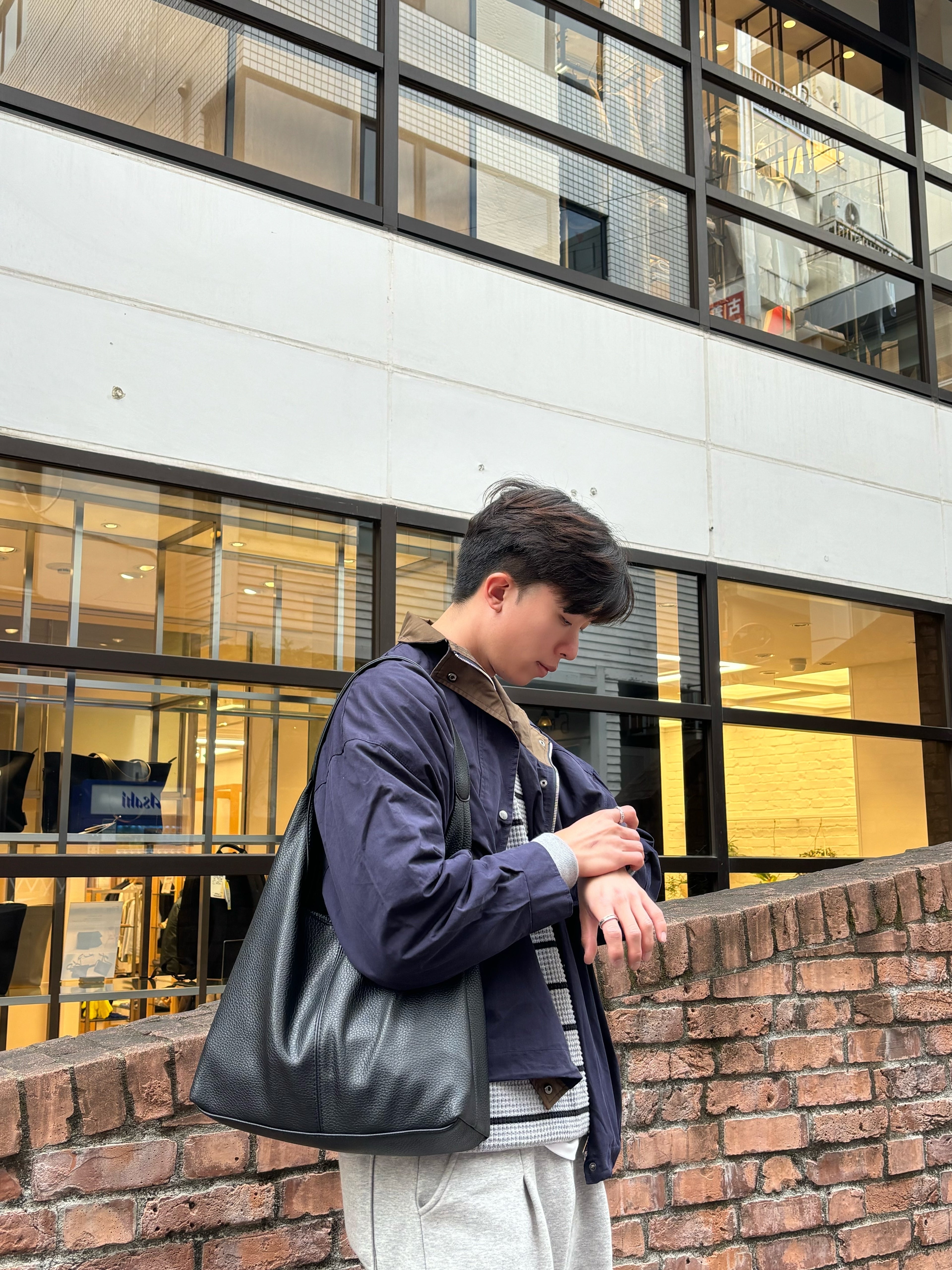 KR 荔枝皮男女同款上肩包