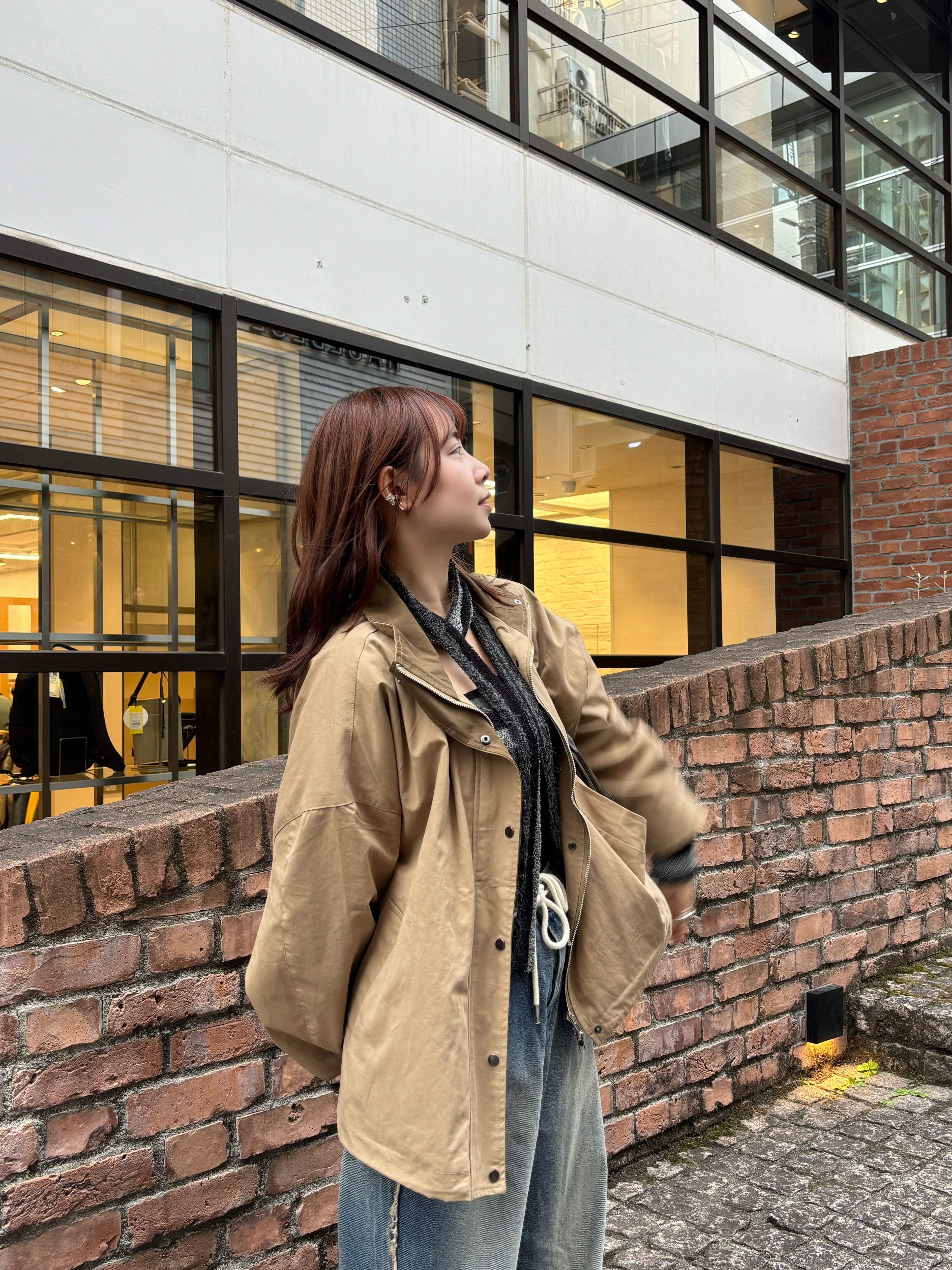 KR 男女同款日系感休閒風衣