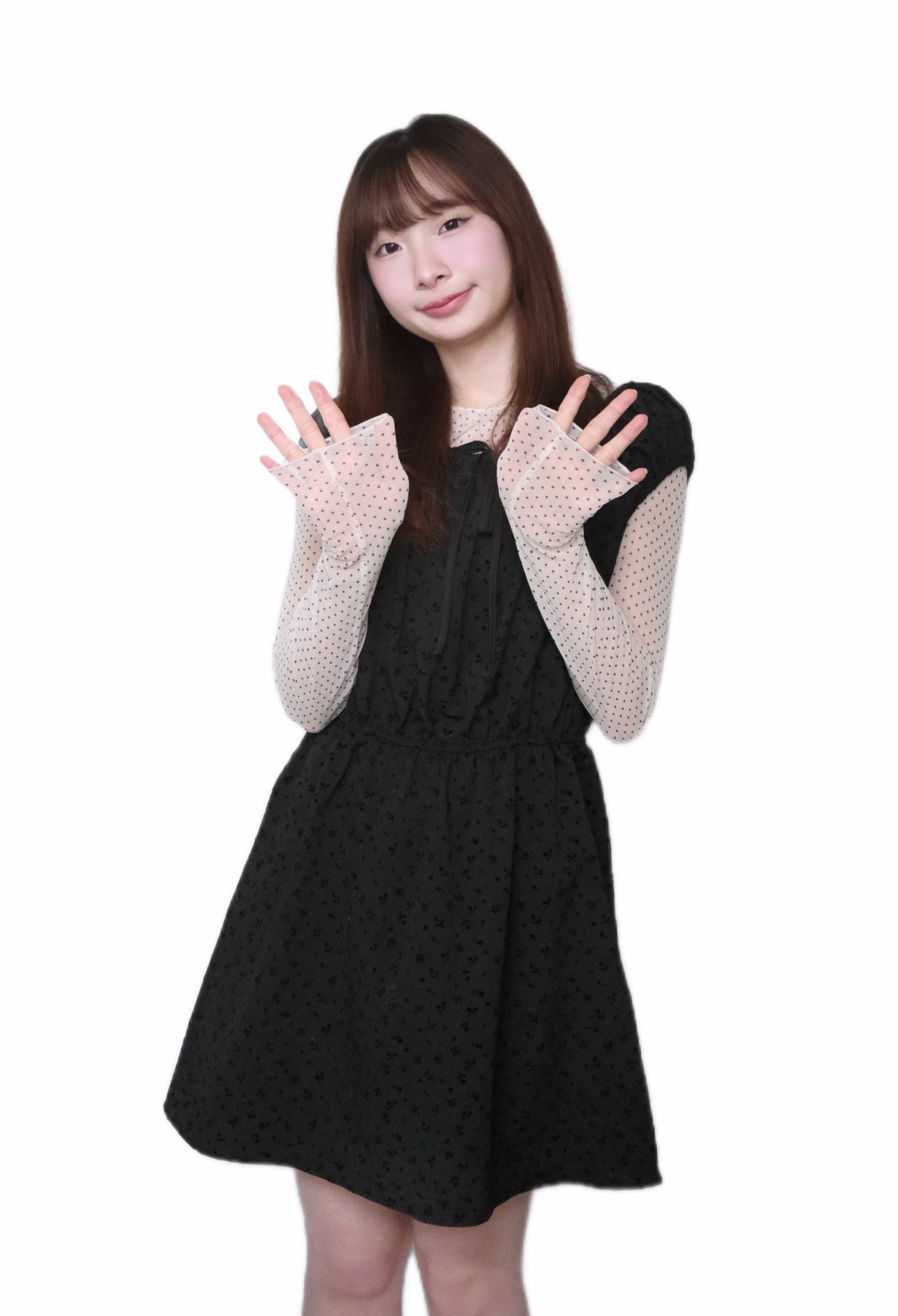 KR 暗紋小碎花小翼䄂四季OP