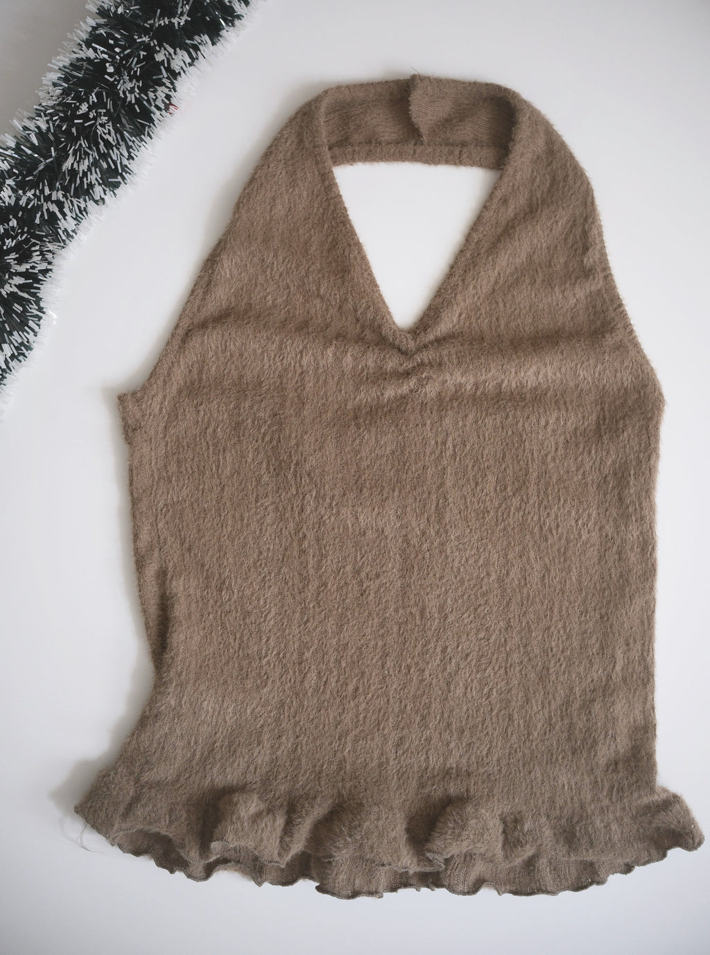 KR 短毛毛掛頸背心