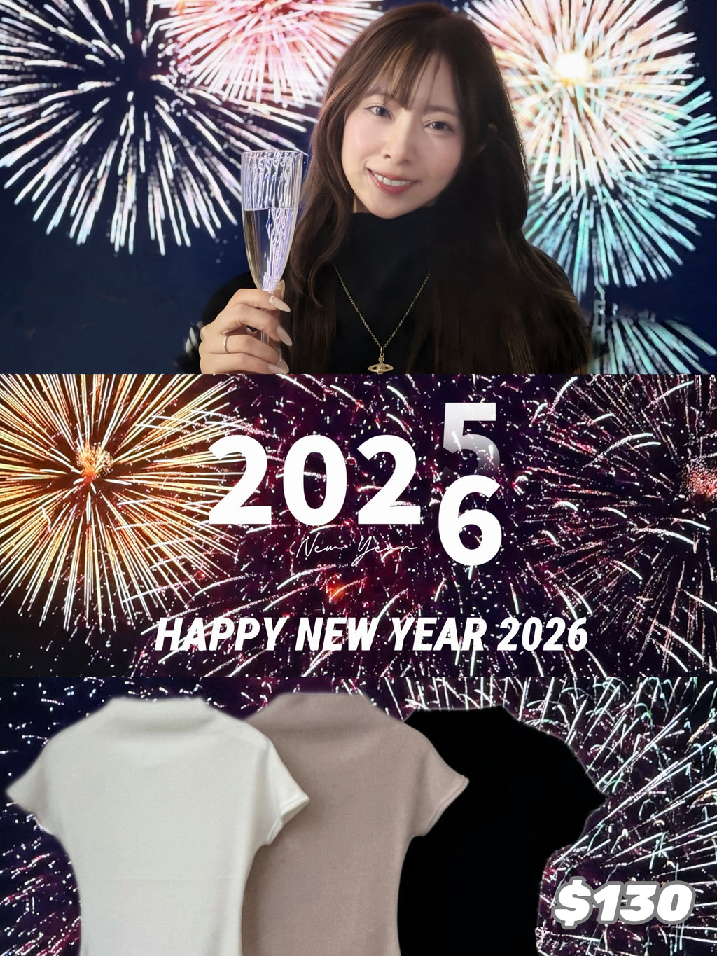 Happy 2026🎆 KR短袖高領貼身連身裙
